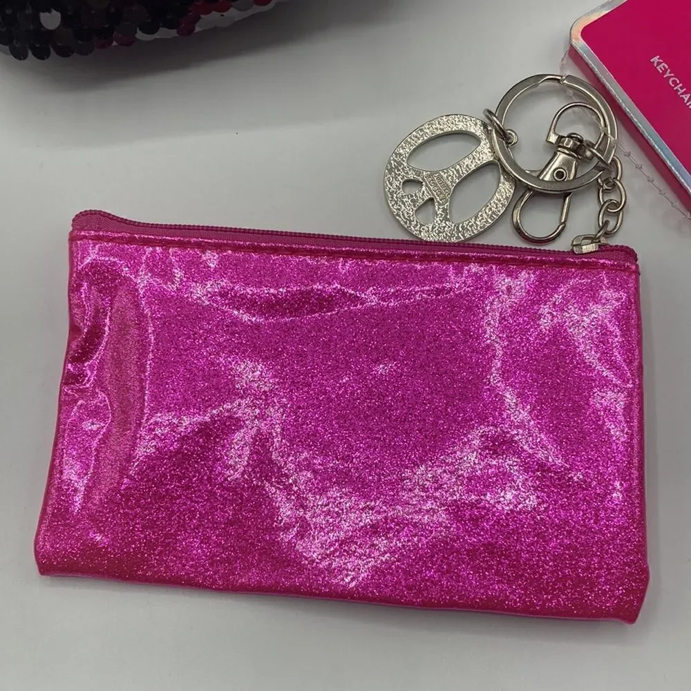 Justice Girls Fashion Bag Waist FannyPack Crossbody & Keychain Coin Purse